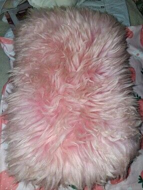 Pink Fuzzy Pilliw Attached To A Swade  Pillow